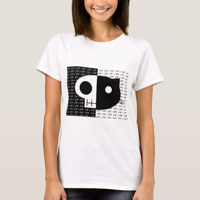 Schrödingers katt t-shirt (Framsida)