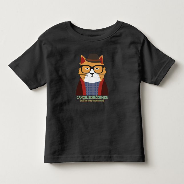 Schrodingers katt t shirt (Framsida)