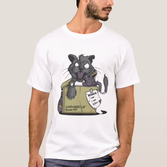 Schrodingers katt t shirt (Framsida)