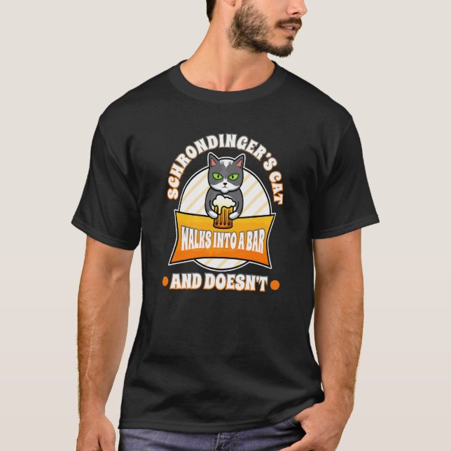 Schrödingers katt t shirt (Framsida)
