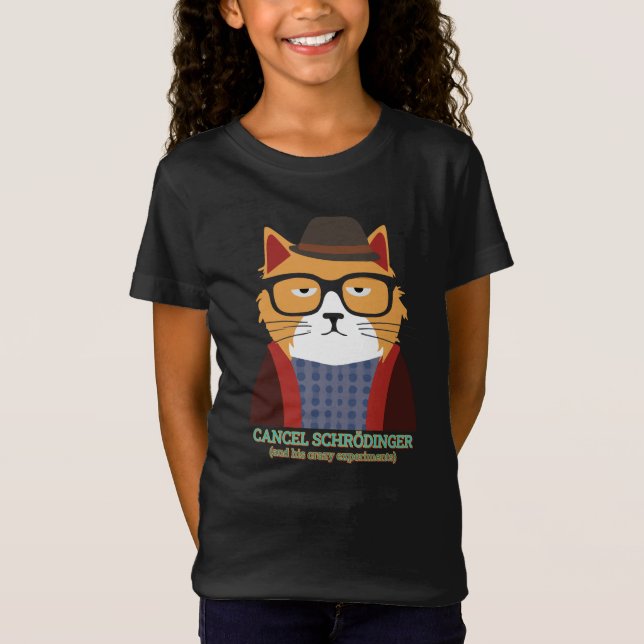 Schrodingers katt t shirt (Framsida)