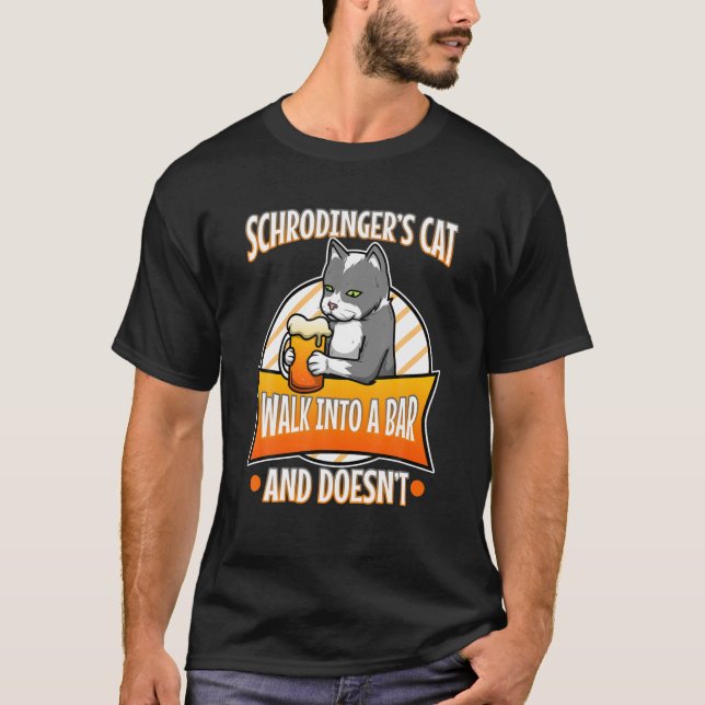 Schrodingers katt t shirt (Framsida)