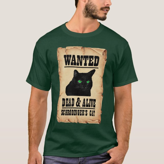Schrodingers katt t shirt (Framsida)