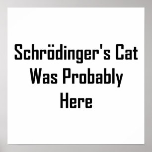 Schrodingers katt var förmodligen här poster