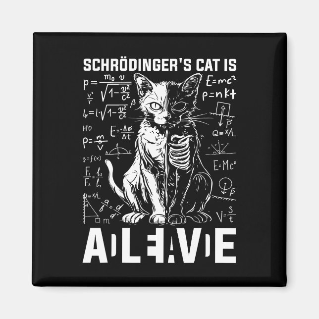 Schrodingers kattdöd och levande fysik magnet (Framsidan)