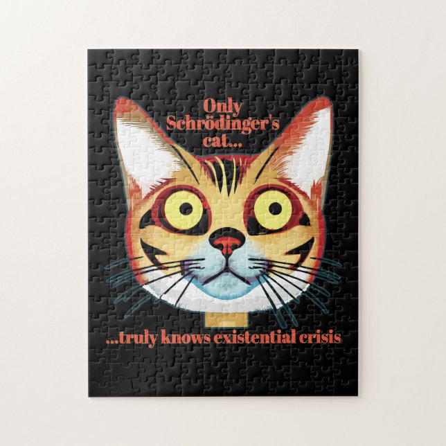 Schrodingers kattkris pussel (Vertikal)