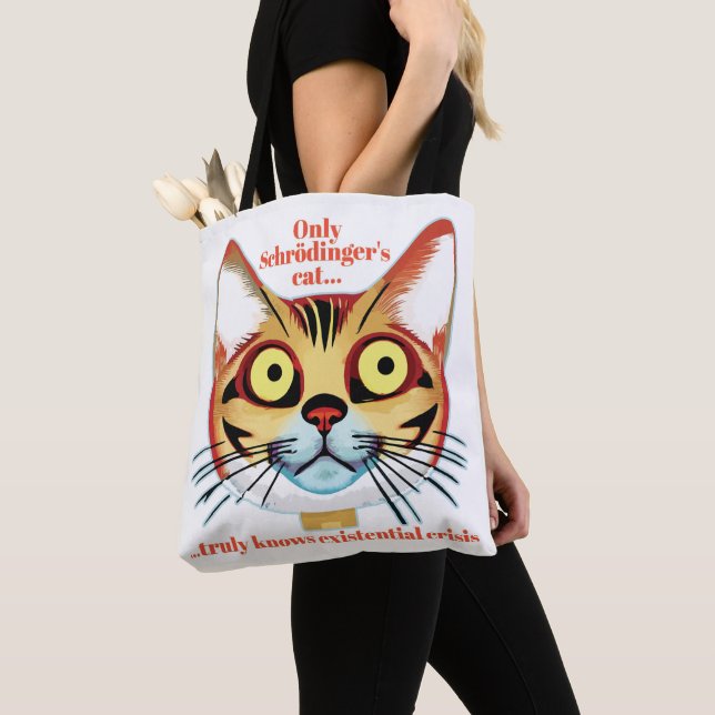 Schrodingers kattkris tygkasse (Närbild)