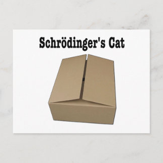 Schrodingers kattlåda vykort