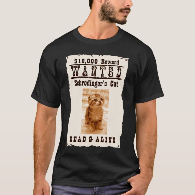 Schrödingers kattliv! tee shirt (Framsida)