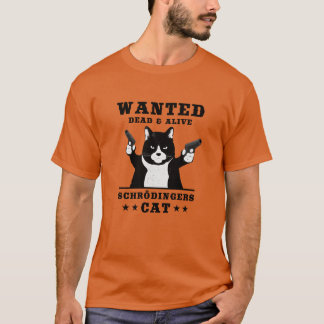 Schrödingers kattparadox kvantmekanik fysik t shirt