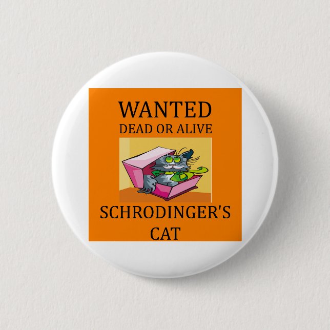 schrodingers kattskämt knapp (Framsida)