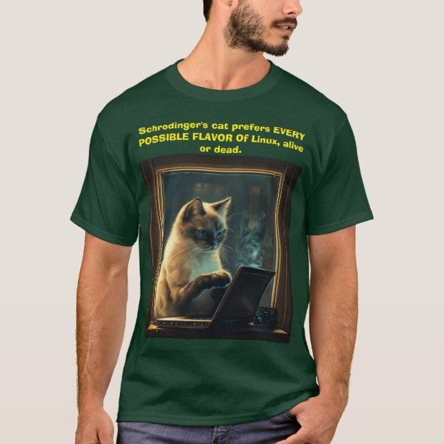 Schrödingers kattskjorta t shirt (Framsida)