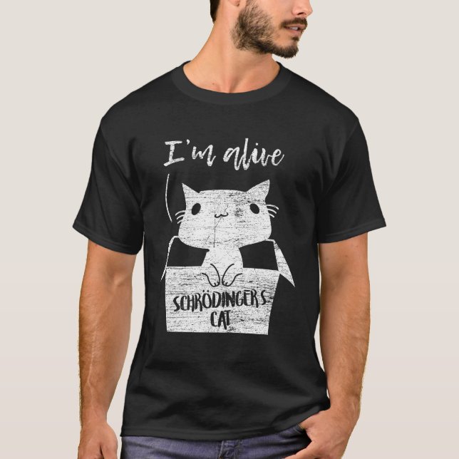 Schrödinger's Katze T Shirt (Framsida)