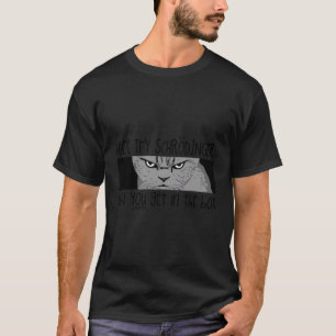 Schrodingers kvantmekanik för kattdesign t shirt