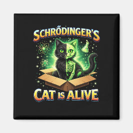 Schrödingers nyfikna katt magnet