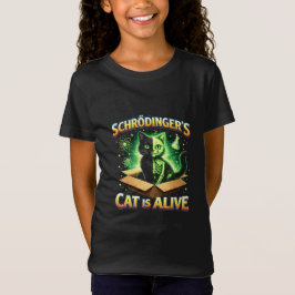 Schrödingers nyfikna katt t shirt