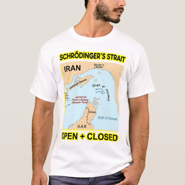 Schrodinger's Strait Open and Closed T Shirt (Framsida)
