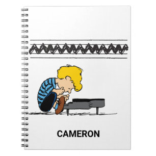 Schroeder Charlie Brown Music Anteckningsbok