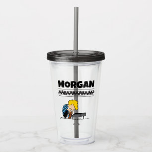 Schroeder Charlie Brown Music Lägg till ditt nam Take Away Mugg