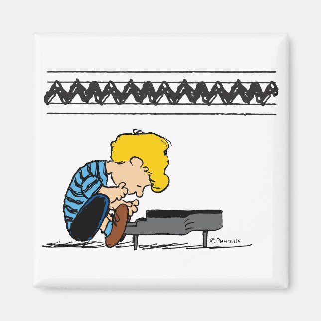 Schroeder Charlie Brown Music Magnet (Framsidan)