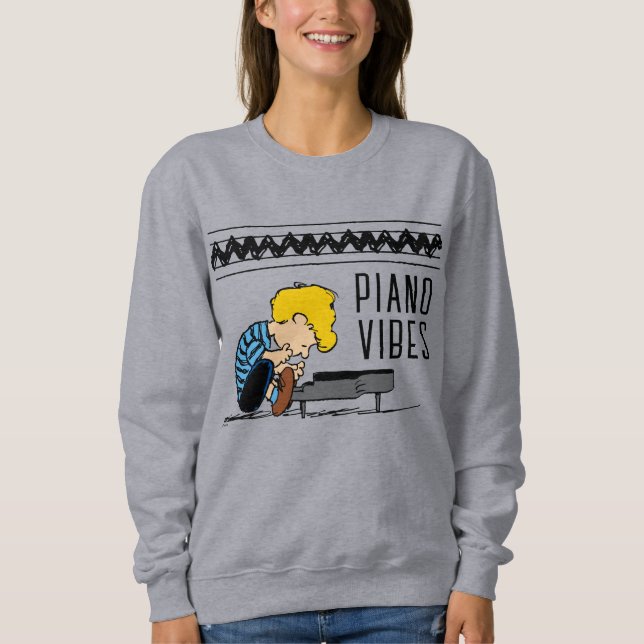 Schroeder Charlie Brown Music T Shirt (Framsida)