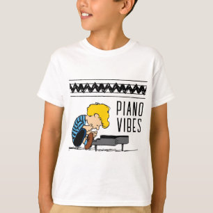 Schroeder Charlie Brown Music T Shirt