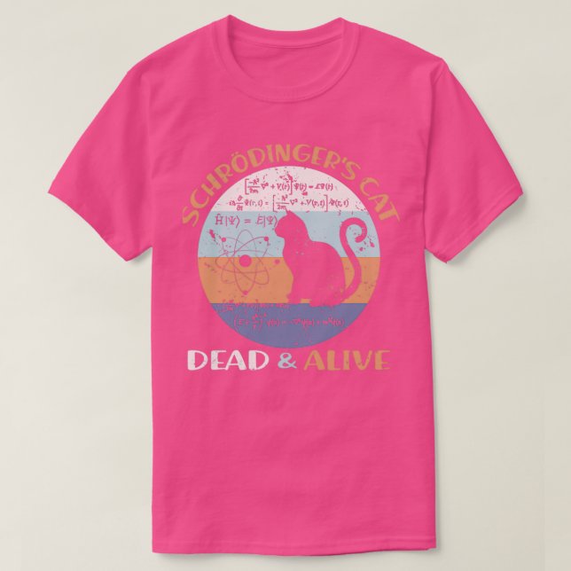 Schroedingers Cat Physics Lacher Cat Lover Gifts T Shirt (Design framsida)