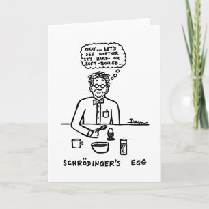 Schroedingers Egg Blank Notecard Kort