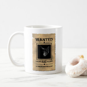 Schroedingers katt önskade affischmuggen kaffemugg