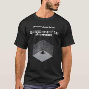 Schroedingers kattlåda Revenge Joke Physics T Shirt