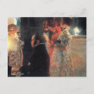 Schubert på pianot av Gustav Klimt Vykort