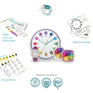 Schulanfangsgeschenk Lernuhr Kinder-Armbanduhr Armbandsur