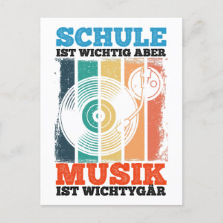 Schule Ist Wichtig Aber Musik Ist Wichtiger Vinyl  Vykort