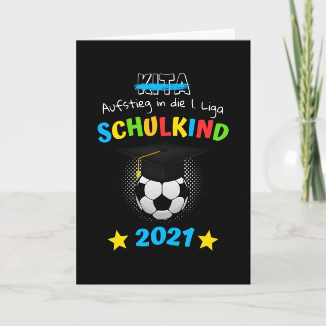 Schultyp 1. Klasse 2021 Einschulung Kind Fußball Kort (Framsida)