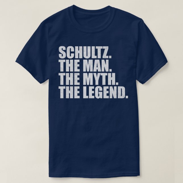 SchultzSchultz-familjen namn Schultz efternamn Sch T Shirt (Design framsida)