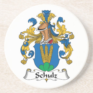 Schulz familjvapensköld underlägg sandsten