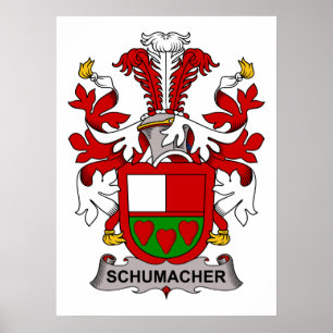 Schumacher familjvapensköld poster