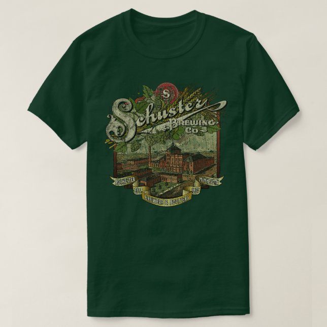 Schuster Brewing Co 1871 T Shirt (Design framsida)