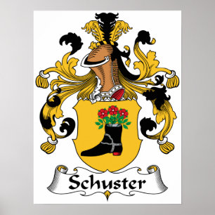 Schuster familjvapensköld poster