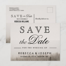 Schustiskt skogsskövling Bröllop Meddelande Vykort