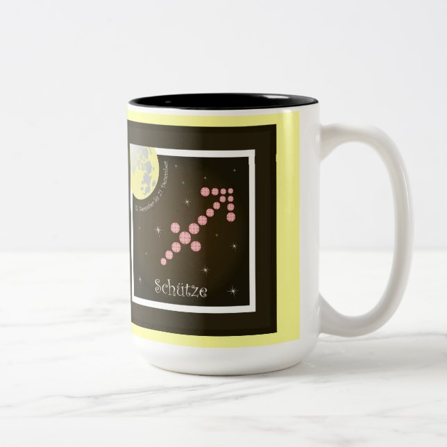 Schütze 23. November bis 21. Dezember Tasse Två-Tonad Mugg (Höger)