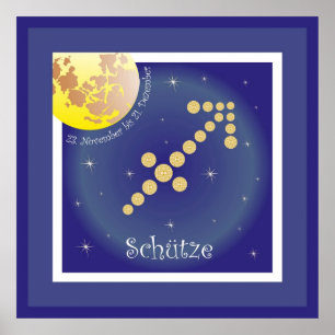 Schütze 23. November bis 21. DezMember Poster