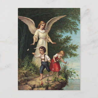 Schutzengel am Abhang 1 Vykort