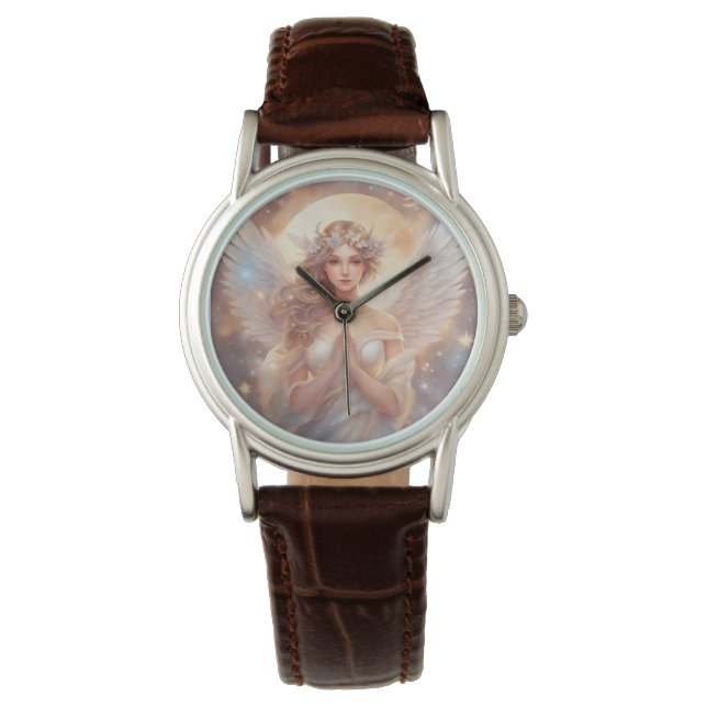 Schutzengel,  wasserfarben pastell Gemälde Armbandsur (Framsida)