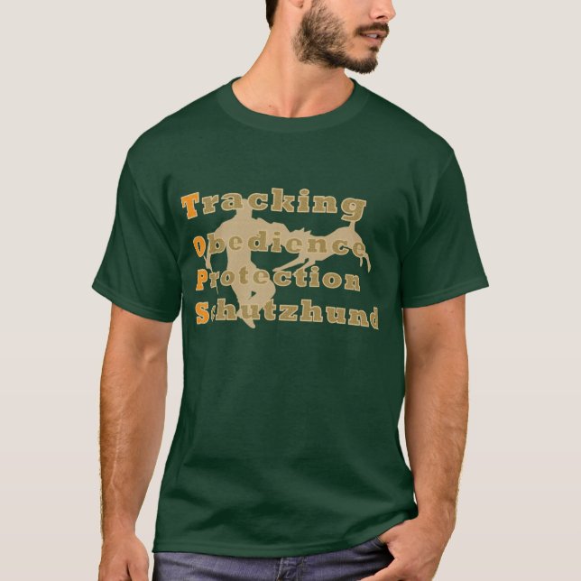 Schutzhund ÖVERTRÄFFAR T-tröja Tee (Framsida)