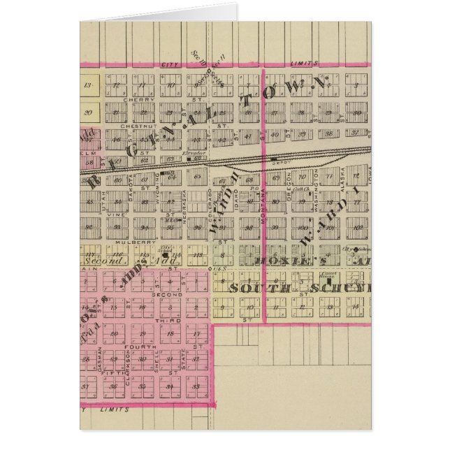 Schuyler och Leigh, Nebraska Hälsningskort (Framsidan)