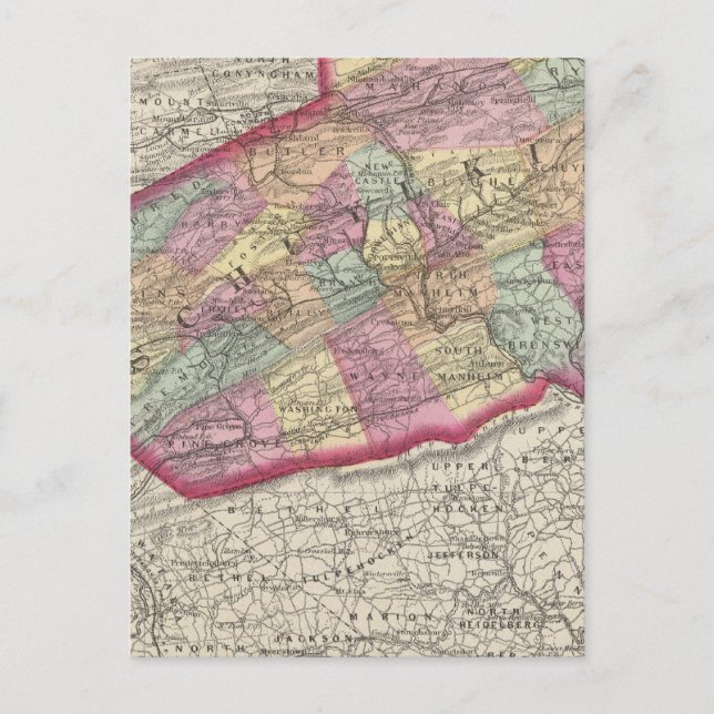 Schuylkill County Vykort (Framsida)
