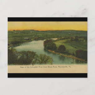 Schuylkill River från Phoenixville PA Vykort