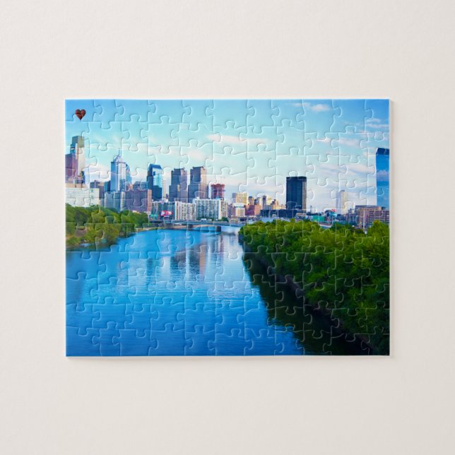 Schuylkill River Philadelphia Pussel (Horisontell)