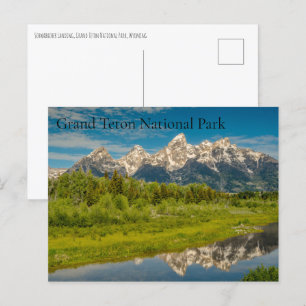 Schwabacher Landing Grand Teton nationalpark Helg Vykort